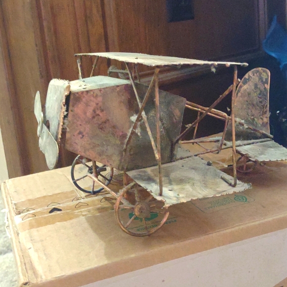 Vintage brass airplane musical - Picture 8 of 10